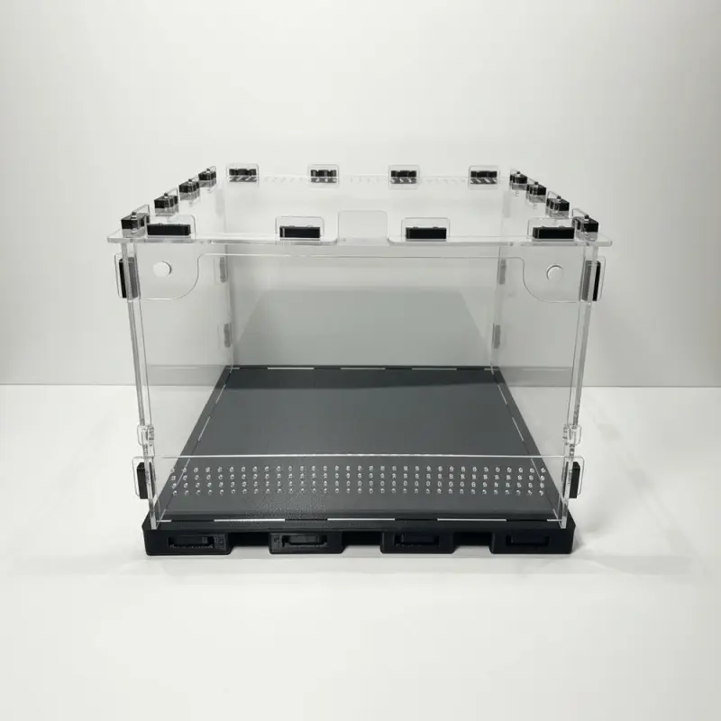 Тераріум ANTMART Black 300х300х200 мм з фронтальними дверцятами і PETG дном