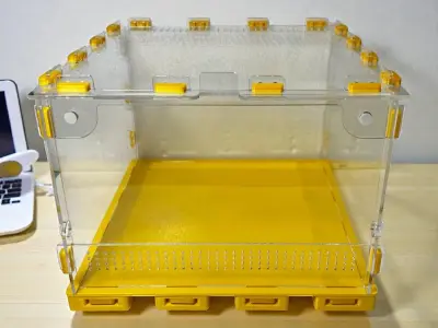 Тераріум ANTMART Yellow 300х300х200 мм с магнитной дверцей і PETG дном