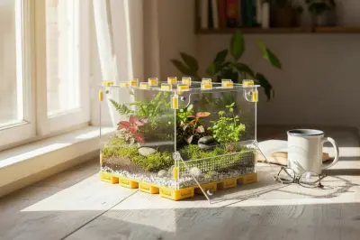 Тераріум ANTMART Yellow 300х300х200 мм с магнитной дверцей і PETG дном