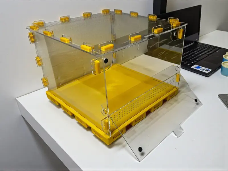 Тераріум ANTMART Yellow 300х300х200 мм с магнитной дверцей і PETG дном