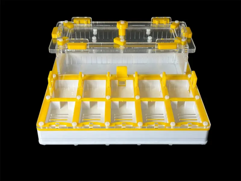 Мурашина ферма ANTMART Grid Yellow 200х200 (Варіант Б) — гіпс Г-23 і PETG
