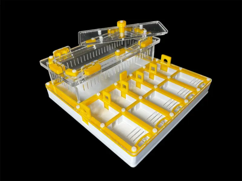 Мурашина ферма ANTMART Grid Yellow 200х200 (Варіант Б) — гіпс Г-23 і PETG