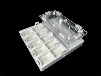 Мурашина ферма ANTMART Grid White 200х200 (Варіант Б) — гіпс Г-23 і PETG