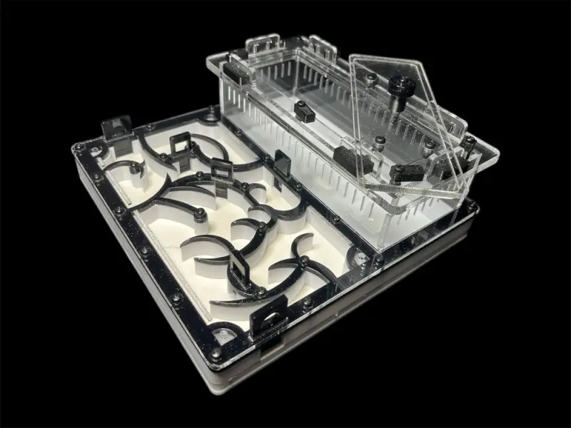 Мурашина ферма Origin Black 200х200 с гіпсом Г23 из PETG (Варіант Б)