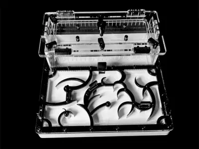 Мурашина ферма Origin Black 200х200 с гіпсом Г23 из PETG (Варіант Б)