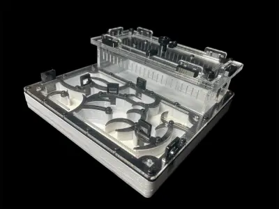 Мурашина ферма Origin Black 200х200 с гіпсом Г23 из PETG (Варіант А)