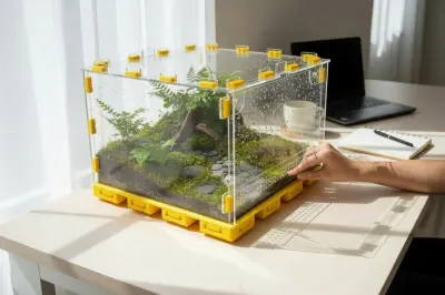 Тераріум ANTMART Yellow 300х300х200 мм с магнитной дверцей і PETG дном