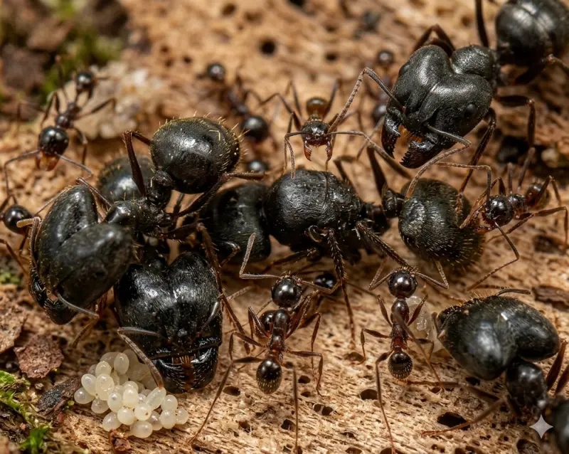 Pheidole smythiesii — Великоголова мураха Смітіса — 1 матка і 40-100 робочих