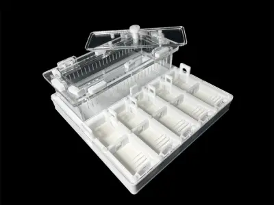 Мурашина ферма ANTMART Grid White 200х200 (Варіант Б) — гіпс Г-23 і PETG